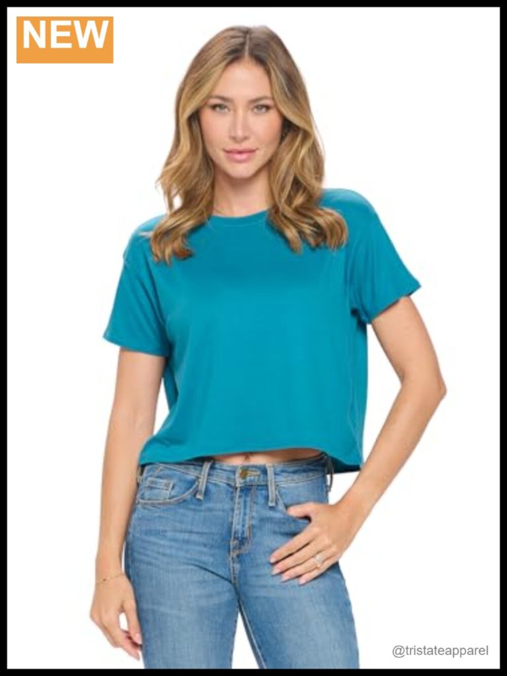 Women's Crop Top Short Sleeve Crewneck Boxy Fit Casual Workout Yoga Tee